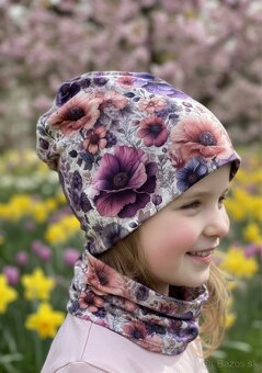 Čiapka a nákrčník mama/dcera - 2