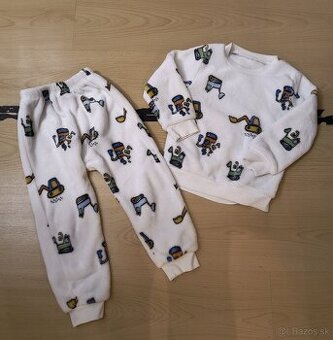 Flísove pyžamo s autami - 2