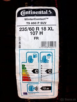 Nové 235/60 R18 Continental Zimné - 2