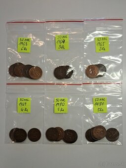 Mince 50 hal,1,2,5, kčs - 2