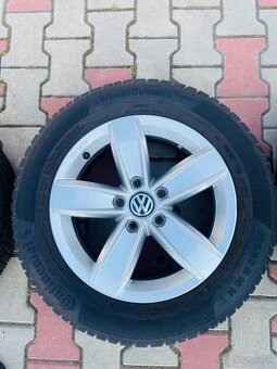 Hliníkové disky VW so zimnými pneumatikami na predaj - 2