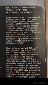 Aku Razovy utahovak 12V Parkside Performance - 2