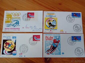 Známky FDC šport - 2