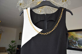 Čierno-biele elegantné šaty - 2