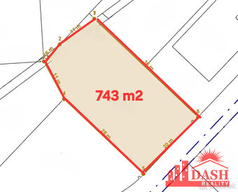 Na predaj stavebný pozemok 743 m2, Trenčianske Teplice, rezi - 2