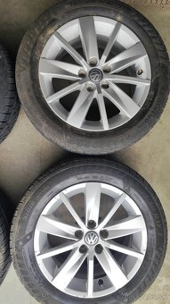5x100 r15 Vw originálne elektróny (zimné pneu 185/60 R15) - 2