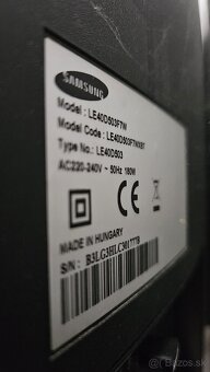 Predám TV Samsung LE40D503F7W – 40” - 2