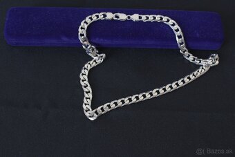 Strieborná pánska retiazka 50 cm - 2