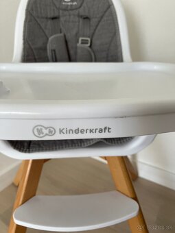 Detská stolička Kinderkraft Tixi šedá 2 v 1 - 2