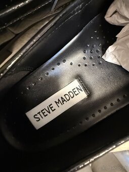 Kožené lakované poltopánky - 2