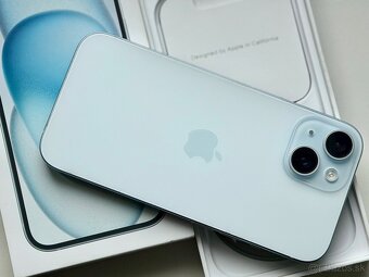 iPhone 15 Blue BATERIE 100% TOP - 2