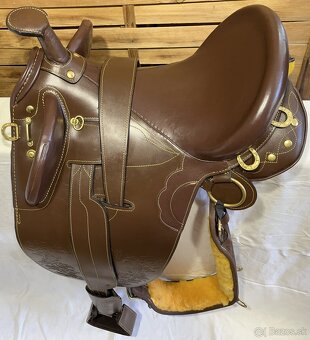 Australské sedlo s hruškou hnědé - 2