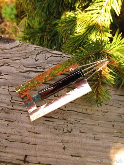 Starý strieborný nadčasový prívesok, Ag 900 - 2