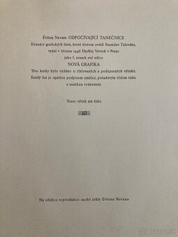 E. Nevan - Odpočívající tanečnice (12 grafík), 1946 - 2