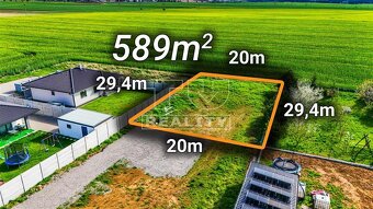 Stavebný pozemok s projektom RD, 589m2, Senica - 2