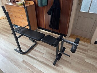 Bench press lavička + lavička na posilňovanie nôh - 2