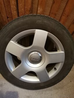 Hliníkové disky 16" 5x112 Audi A3 zimné pneu 205/55 r16 - 2