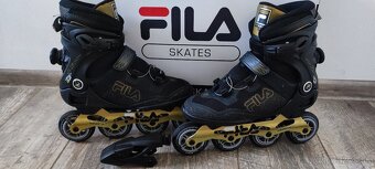 In-line FILA SKATES LEGACY QF BLACK/GOLD - 2