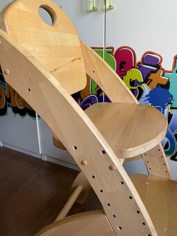 Detská rastúca stolicka - masiv buk Domestav - 2