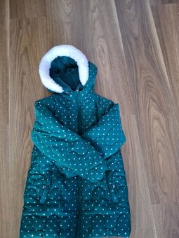 Zimná bunda pre dievčatko 122 - 2