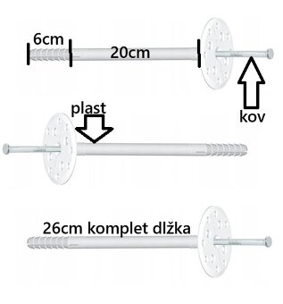 Hmoždinka do polystyrénu 200mm - 2