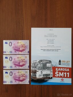 0 eurova bankovka 0€ bankovky 0 eurové bankovky Karosa ŠM 11 - 2
