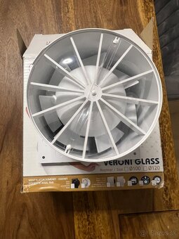 Kúpeľňový ventilátor 100 mm + spätná klapka - 2