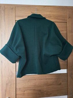 Zelený prechodný kabát - M - 2