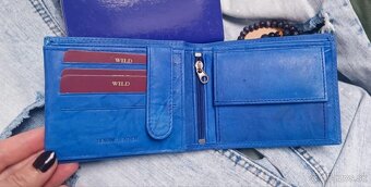 Pánska modrá peňaženka - 2