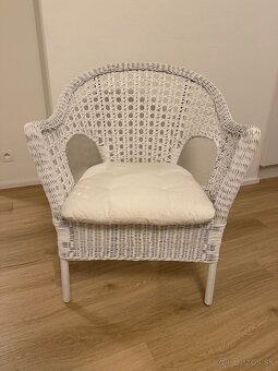 IKEA biele prútené kreslá - 2