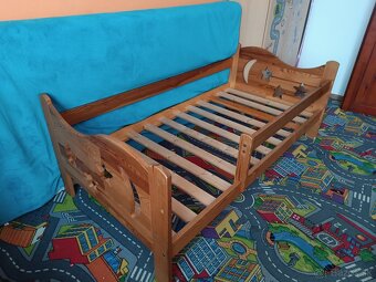 Predám detskú posteľ z masívu 160x 80 - 2