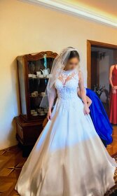 Svadobné šaty Pronovias čipkované - 2