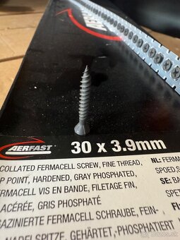 Páskové skrutky 30x3,9mm 60 000 kusov - 2