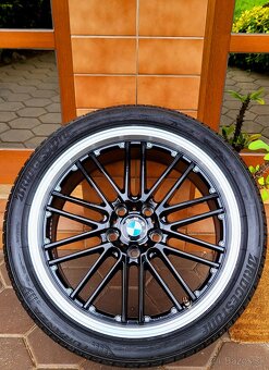 alu R19 5x120, dvojrozmer, BMW rada 5, F10/F11, letné pneu - 2