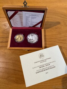 Kúpim dvojičky NBS proof AG+AU - 2