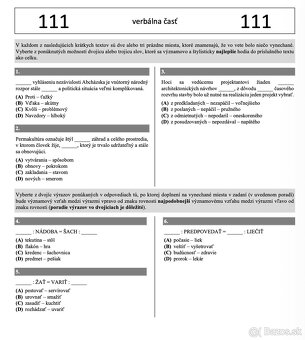 ✅Predám SCIO testy (2017 – 2024) + vypracované riešenia✅ - 2