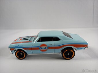 HOT WHEELS - ´68 CHEVY NOVA -GULF - POZRI DETAILNÉ FOTO - 2