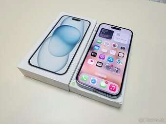 APPLE IPHONE 15 128GB BLUE,TOP STAV,ZÁRUKA - 2
