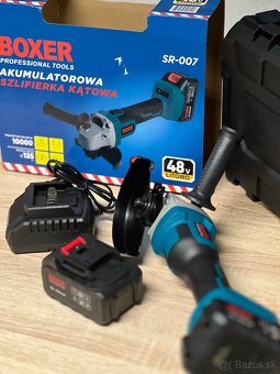 Uhlová brúska aku 125mm 2 batérie 48V, kufrík, - 2