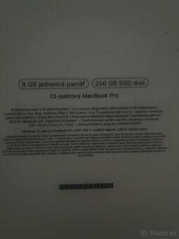 MacBook Pro 2022 13 palcový (8GB-256GB SSD) - 2