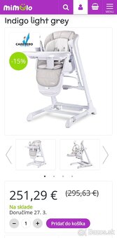 Jedálenská stolička s hojdackou - 2