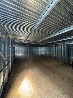 Plechové garáže 7,5x5,5m - 2