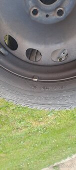 Celoročné pneumatiky 205/55 R16+plech.disky 5x112 - 2
