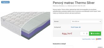Matrac Materaso Termo silver (pôvodná cena 634 eur) - 2