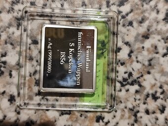 Strieborná replika – Fínsko 5 kopejok 1856 (Ruská ríša) - 2