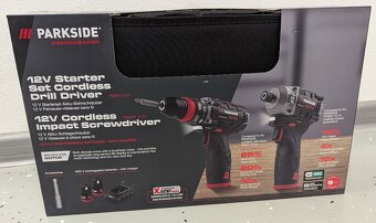 Sada 12V skrutkovač + uťahovák + 2 batérie + nabíjačka - 2