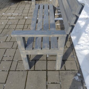 Masívna lavička (borovica) - 2