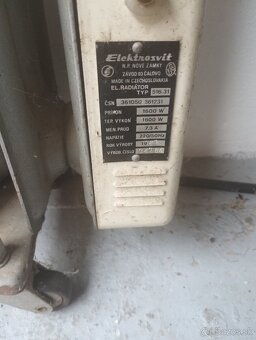 Olejový radiátor Elektrosvit 1600w - 2