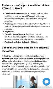 stlpovy ochladzovac vzduchu Midea - 2