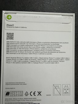 Predam/vymenim Iphone 17 256Gb Cierny - 2
